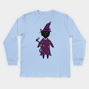 Salem The Wizardly Cat Kids Long Sleeve T-Shirt